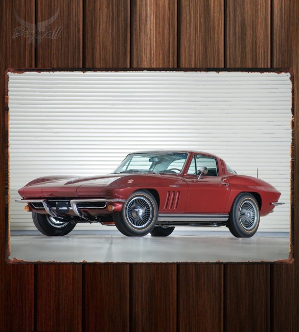 Металлическая табличка Corvette Sting Ray 327 L84 